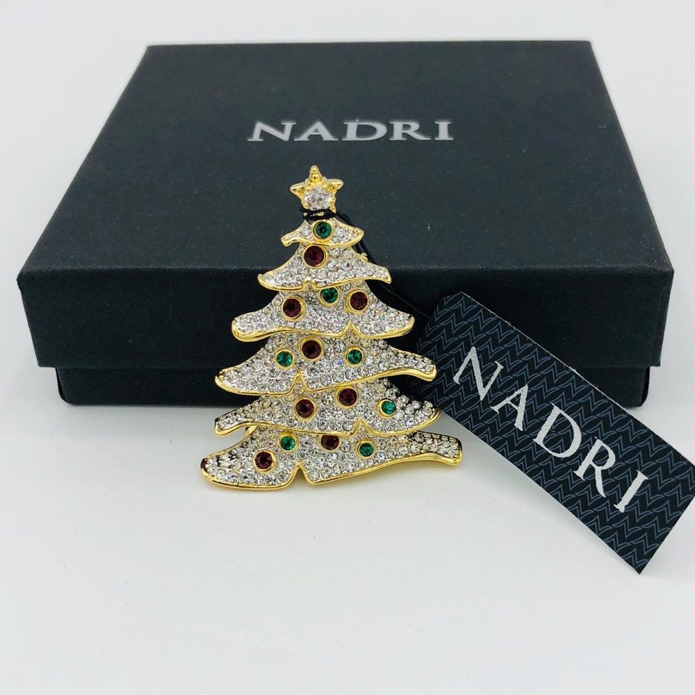 NADRI Christmas 🎄 Tree Brooch Pin NWT ($110)